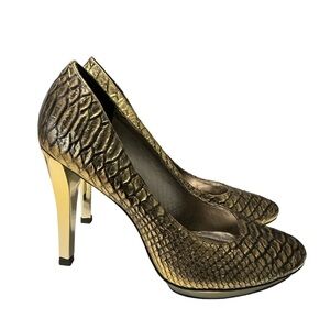 Gianni BANI Snake‎ print heels size 9M